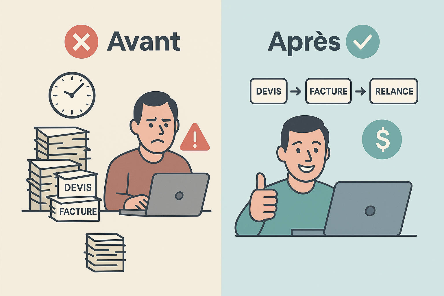 Automatisation des devis factures et relances